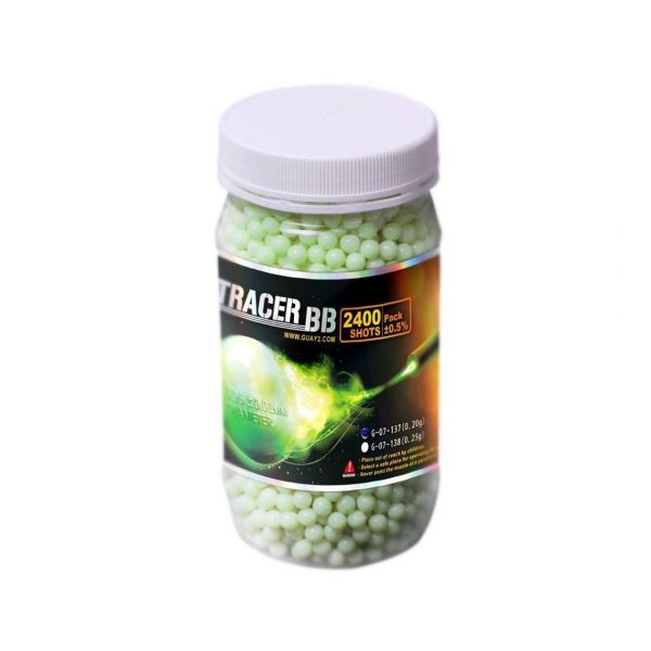 Шары трассерные G&G Tracer 0,20 г, 2400 штук (зеленые) G-07-137